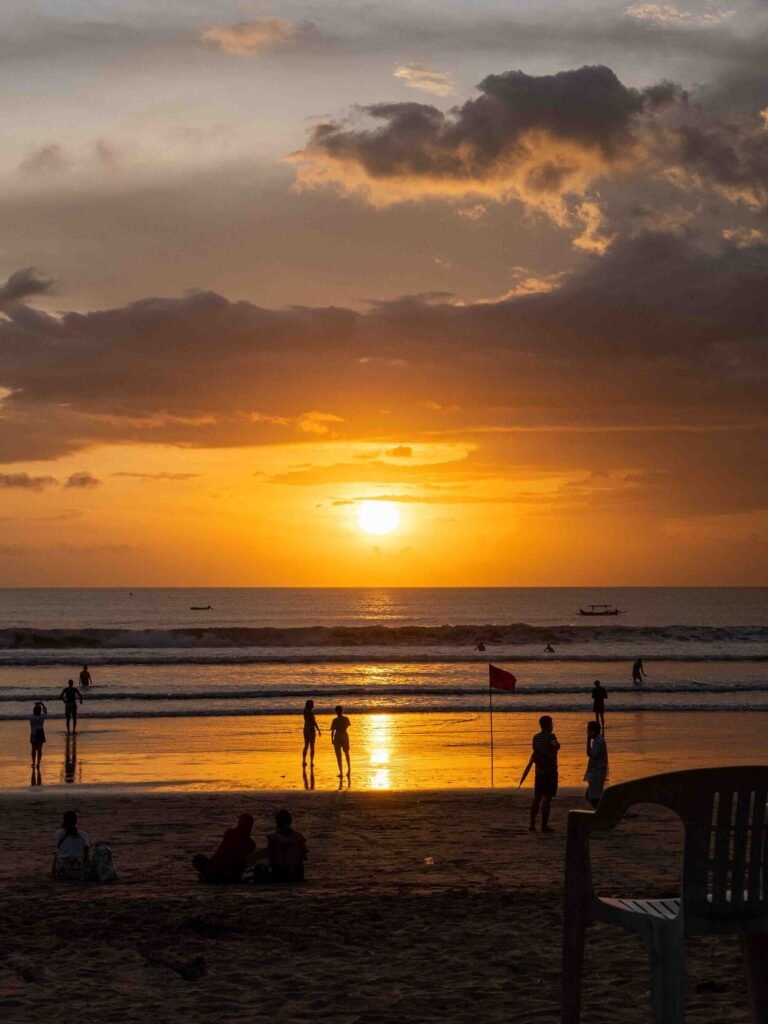 una spiaggia a bali