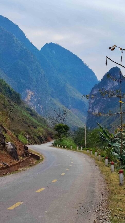 Una strada di Ha Giang