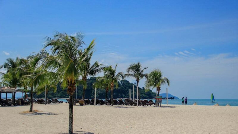 una spiaggia a Langkawi