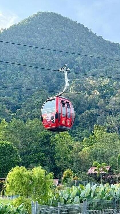 vista da vicino la Funivia di Langkawi